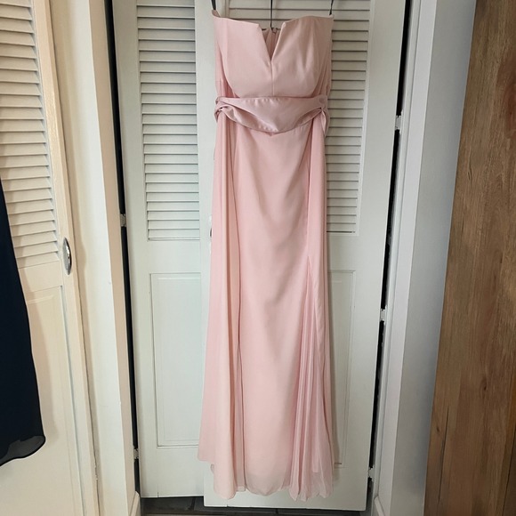 White by Vera Wang Dresses & Skirts - NWT White by Vera Wang Strapless Crepe Soie Gown Petal Pink Sz 18